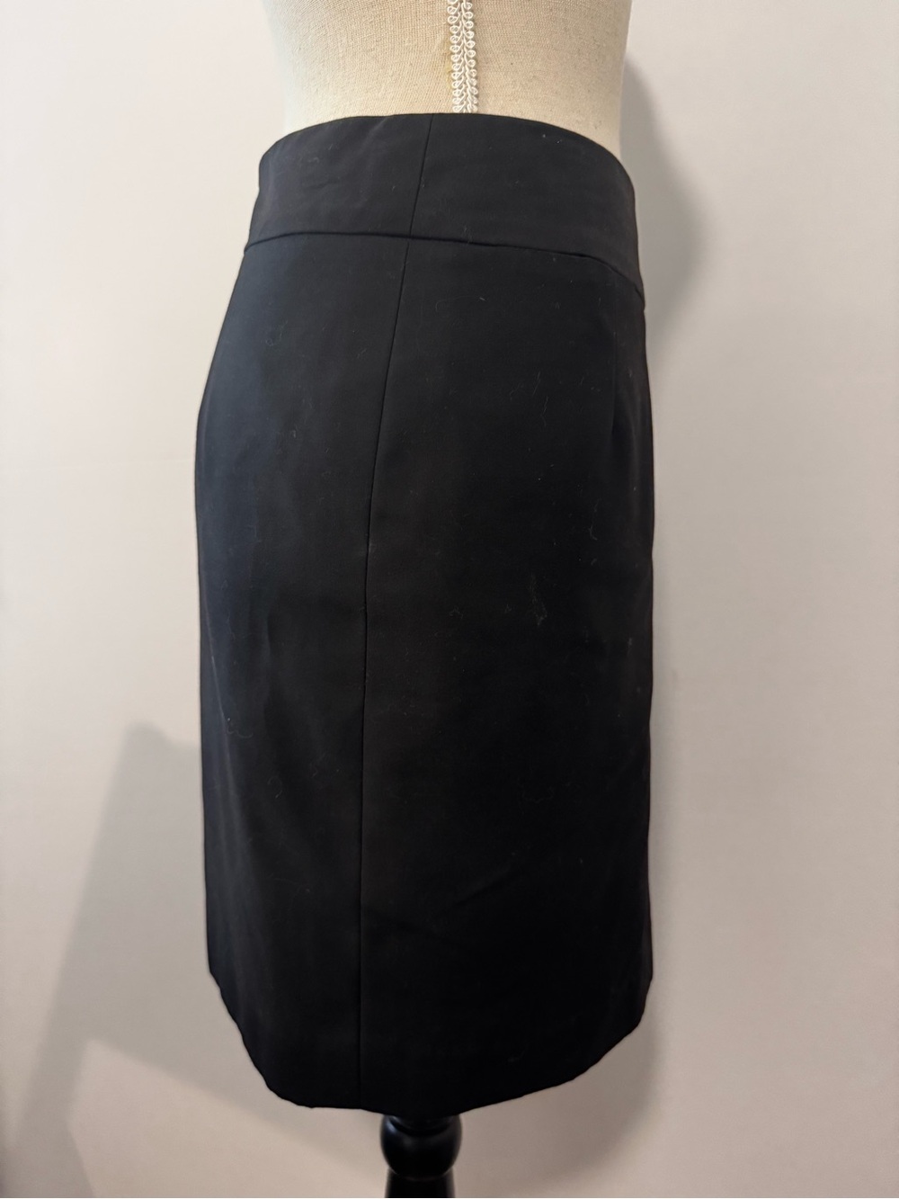 Women's Black Lined Pencil Skirt S/M